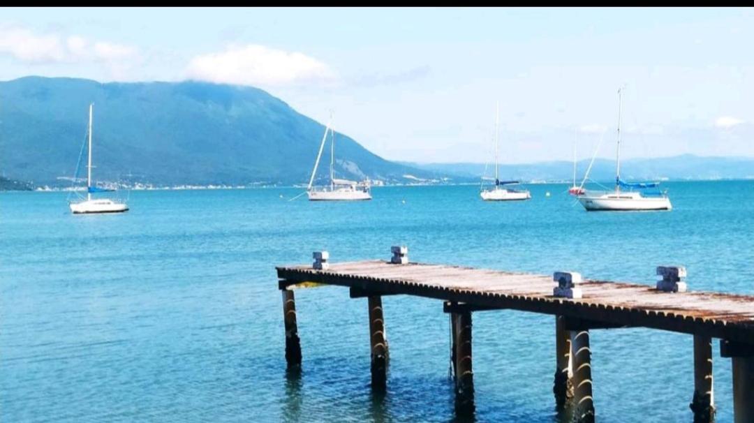 Pe Na Areia, Casa Na Praia De Frente Para O Mar Florianópolis Εξωτερικό φωτογραφία